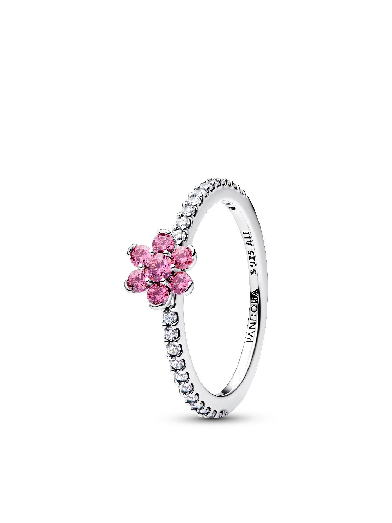 Anillo Flor Brillante Rosa