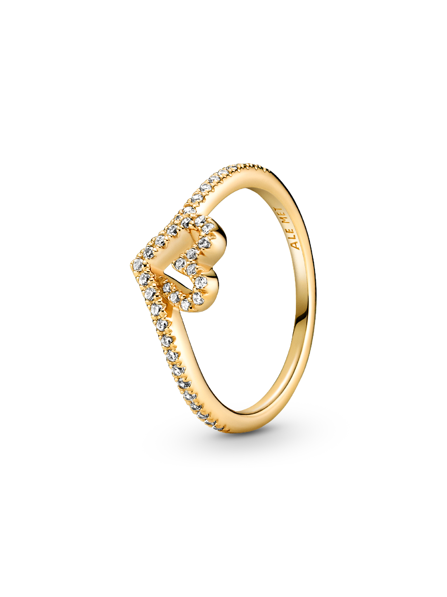 Anillo Corazón Espumoso Brillante