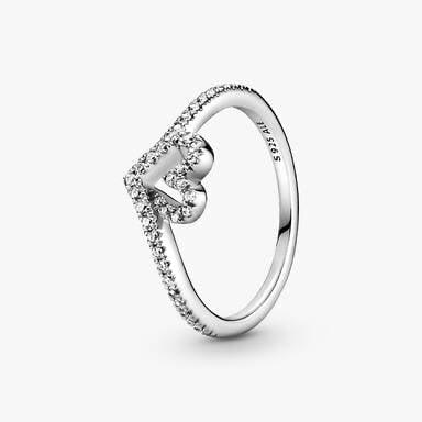 Anillo Corazón Espumoso Brillante