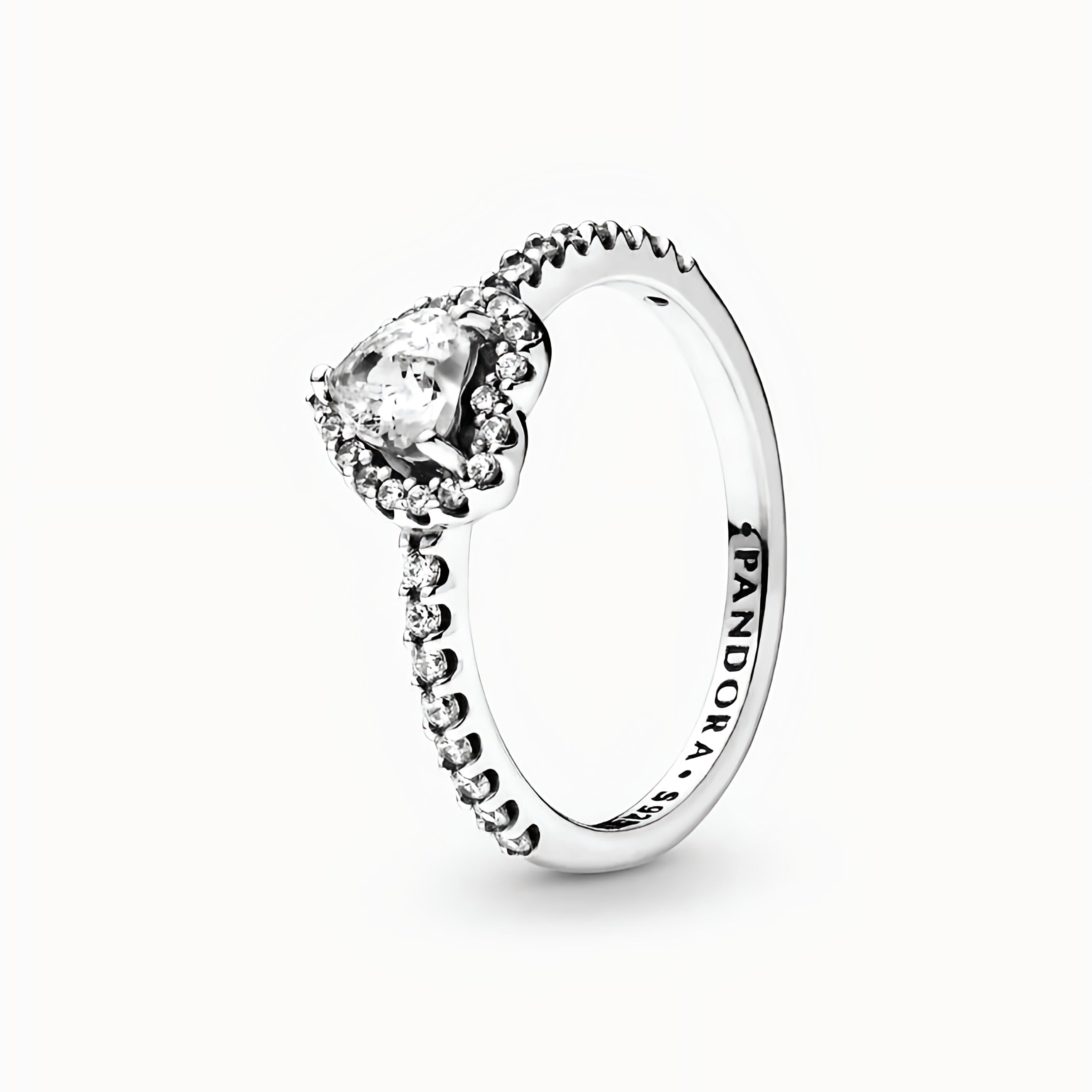 Anillo Corazón Elevado blanco