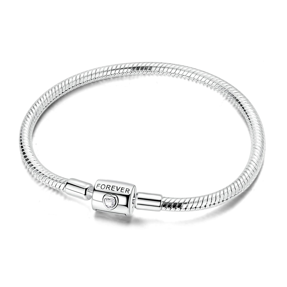 Pulsera Pandora con Cierre de Corazón "Love & Faith"
